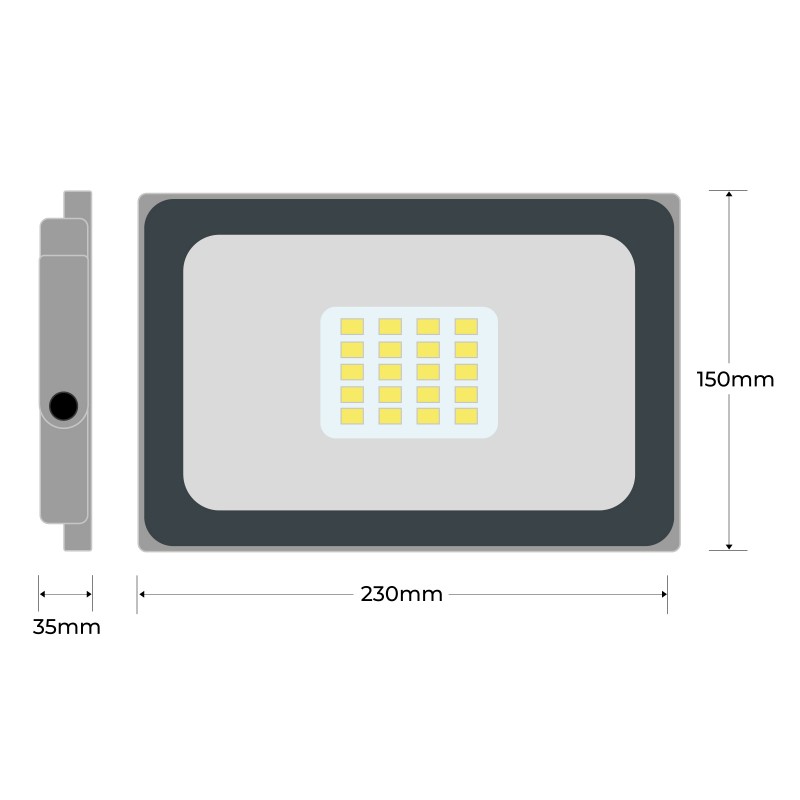 Proyector LED 30W clásico 4500K