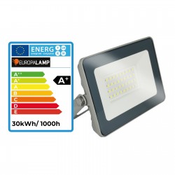 5 Projecteurs LED 30W ProLine Blanc chaud 2700K Haute Luminosité