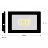 Projecteur LED 30W Ipad Blanc chaud 2700K Haute Luminosité