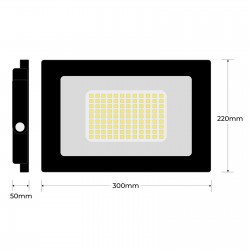 Foco LED 100W Black Ipad 4500K de alta luminosidad