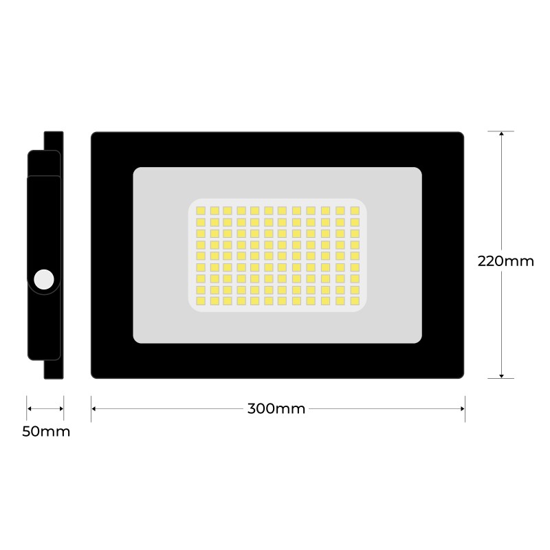 Proyector LED de 100W clásico 2700K