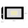 Lote de 10 Foco Led 10W Black Ipad 6000k