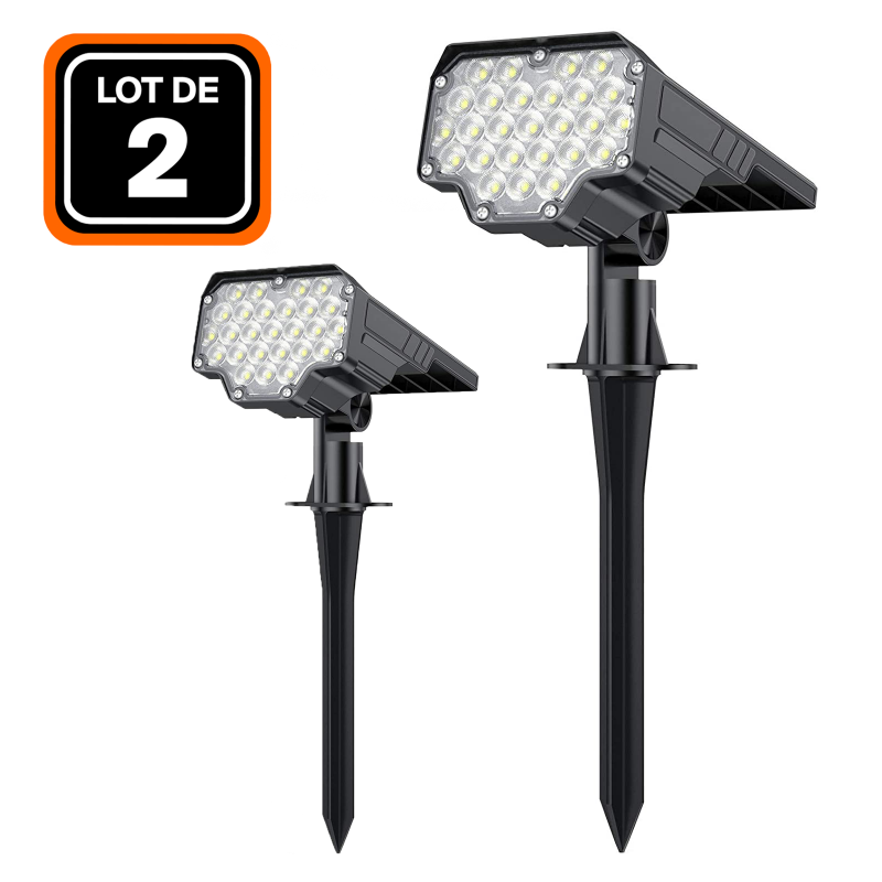 PROJECTEUR SOLAIRE DÉTECTEUR CREPUSCULAIRE 26 PCS LED