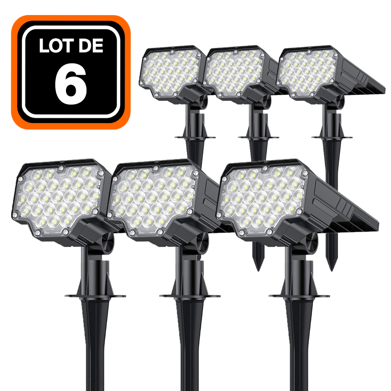 PROJECTEUR SOLAIRE DÉTECTEUR CREPUSCULAIRE 26 PCS LED