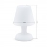 Lampe de table LED Multicolore 26cm, luminaire extérieur résistant à l'eau, recharge solaire