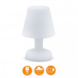 Lampe de table LED Multicolore 26cm, luminaire extérieur résistant à l'eau, recharge solaire