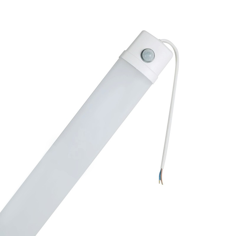 RÉGLETTE 40W 60CM DÉTECTEUR DE MOUVEMENT ÉTANCHE BLANC FROID 6500K