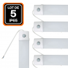 RÉGLETTE 40W 60CM DÉTECTEUR DE MOUVEMENT ÉTANCHE BLANC FROID 6500K