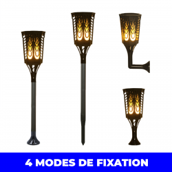 FLAME SOLAIRE DÉTECTEUR CREPUSCULAIRE 96 PCS LED