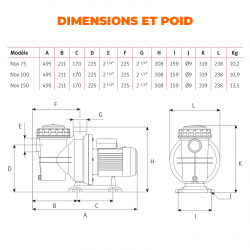 NOX 100 15M ESPA POMPES PISCINES