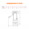 ESPA Pompe submersible DRAINEX 100M A - 230V - 16,8L/h - 7m max.