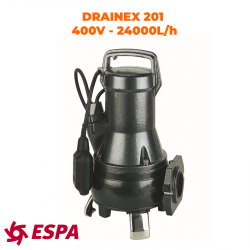 ESPA Pompe submersible de drainage pour eaux usées DRAINEX 201 - 24.000L/h - 13,2m max.