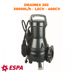 ESPA Pompe submersible de drainage pour eaux usées DRAINEX 202 - 30.000L/h - 16,3 m max.