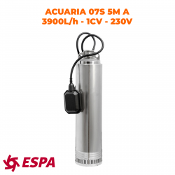 ESPA Pompe à eau submersible pour l'approvisionnement en eau ACUARIA 07S 5M A - 3.900L/h - 59,2m max.