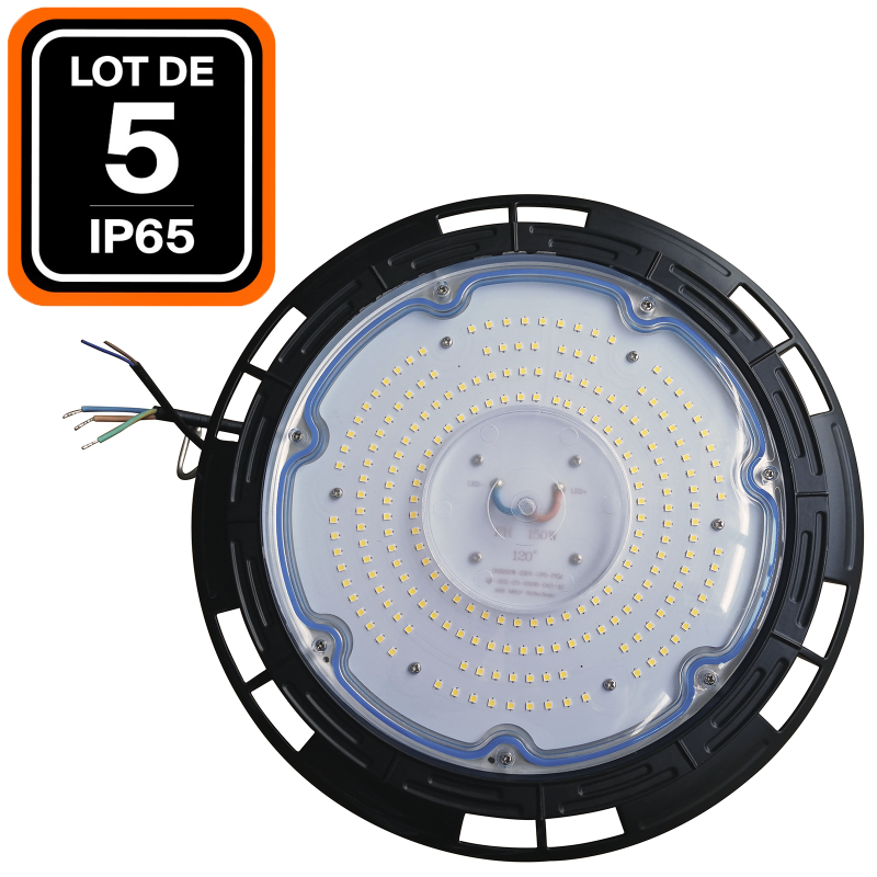 Tazón de fuente industrial LED 100W blanco frío 6000 k