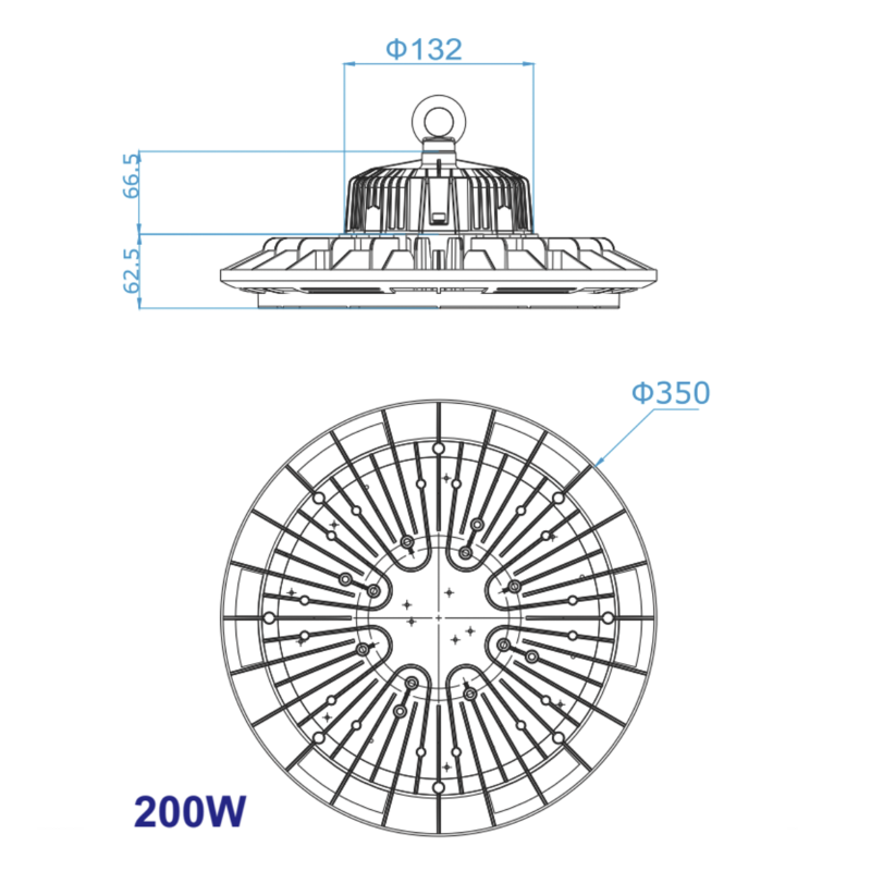 Gamelle industrielle LED 100W SMD Osram Blanc froid 