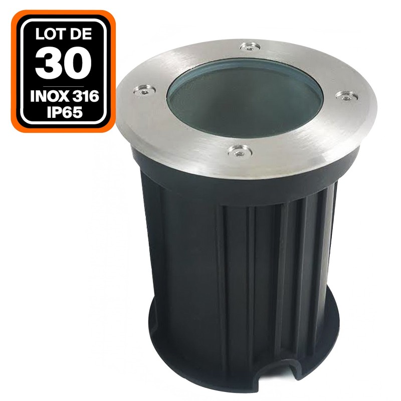 Piso de diapositiva al aire libre LED 3W IP65 80 Ø100 - punto de iluminación del color: cálido blanco 3000 K 