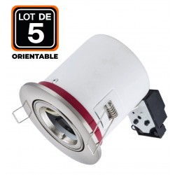 Support Spot Orientable BBC Blanc avec Douille GU10