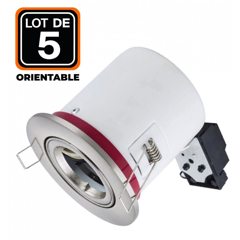 Support Spot Orientable BBC Blanc avec Douille GU10