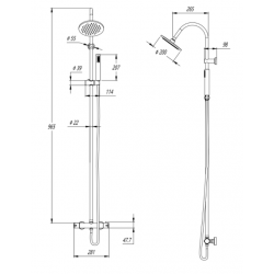 NAVANA Colonne de Douche modele IGUAZU 