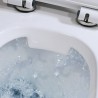 CONFORT - WC Noir Mat suspendu sans bride avec fixations invisibles + abattant ultra fin déclipsable + frein de chute