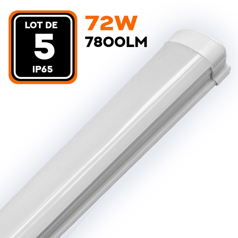 RÉGLETTE LED 80W 8000LM 120CM ÉTANCHE IP65