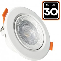 Lot de 30 Spot LED Encastrable Rond 5W - Blanc Neutre 4000K