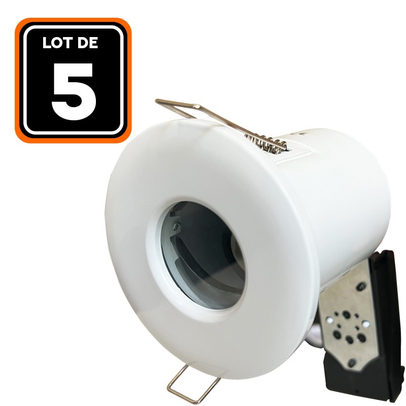 Support Spot Orientable BBC Blanc avec Douille GU10