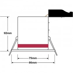 Lot de 5 Support Spot BBC Blanc IP65 avec Douille GU10