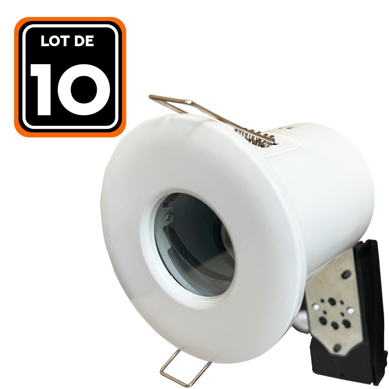 Support Spot Orientable BBC Blanc avec Douille GU10