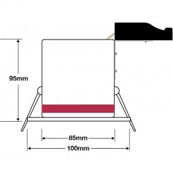 Lot de 20 Support Spot BBC Orientable Dore IP20 avec Douille GU10