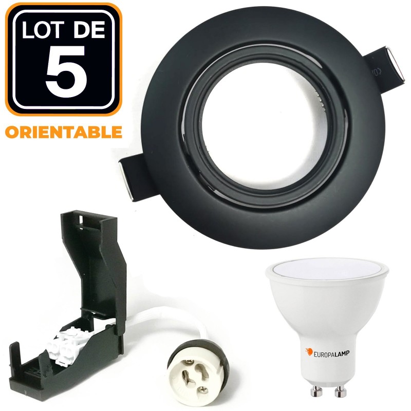 Conjunto de 10 bulbos de LED GU10 5W blanco neutro