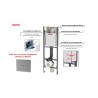 Pack Complet WC Sans Bride Bati INITIO + Cuvette + Plaque Chromée modele DESIGN