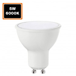 Ampoule GU10 5W eq. 50W Blanc Froid 6000k Haute Luminosité
