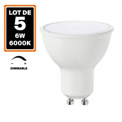 copy of Set di 10 lampadine GU10 7W EQ. 50W bianco naturale...