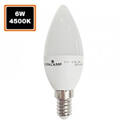 Ampoule LED flamme E14 6W 4500K Haute Luminosité