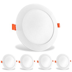 Menge von 5 Spots Folie LED-Downlight-Panel extra flacher...