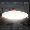 5 Spots LED Encastrables Extra-Plats 15W - Blanc Neutre 4500K