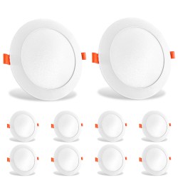 Lotto di 10 spot da incasso neutro di LED Downlight...