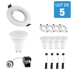 Set di 10 lampade a LED GU10 5W bianco neutro