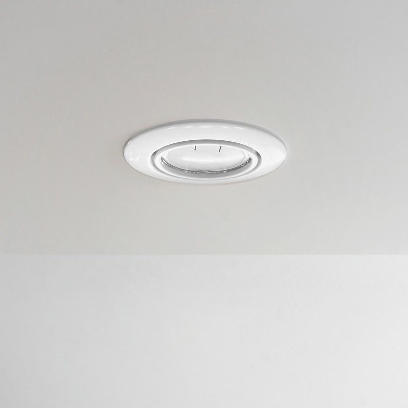 5 Spots Encastrables Orientables BLANC avec Ampoule GU10 LED 7W - Blanc Neutre 4500K