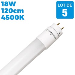 Tubo Neon LED T8 18W bianco neutro 4500K 120cm
