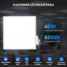 2 Dalles LED 600x600 - 40W Blanc Froid 6000K