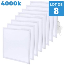 8 Paneles LED 600x600 40W Ultra Slim Blanco neutro 4500K