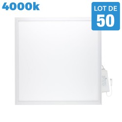 50 Paneles LED 600x600 40W Ultra Slim Blanco neutro 4500K