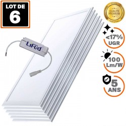 6 Paneles LED PREMIUM Ultra Slim 600x600 40W Blanco frío 6000K