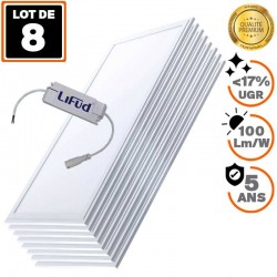 8 Paneles LED PREMIUM Ultra Slim 600x600 40W Blanco frío 6000K