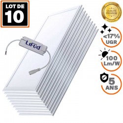10 Dalles LED PREMIUM Ultra Slim 120x30 40W Blanc Neutre 4000K