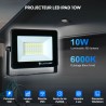 5 Projecteurs LED 10W Black Ipad - 6000K Blanc Froid