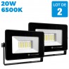 2 Projecteurs LED 20W Black Ipad 6500K